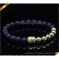Ouro banhado pulseiras de ágata matte ágata pedra pulseiras (CB0112)